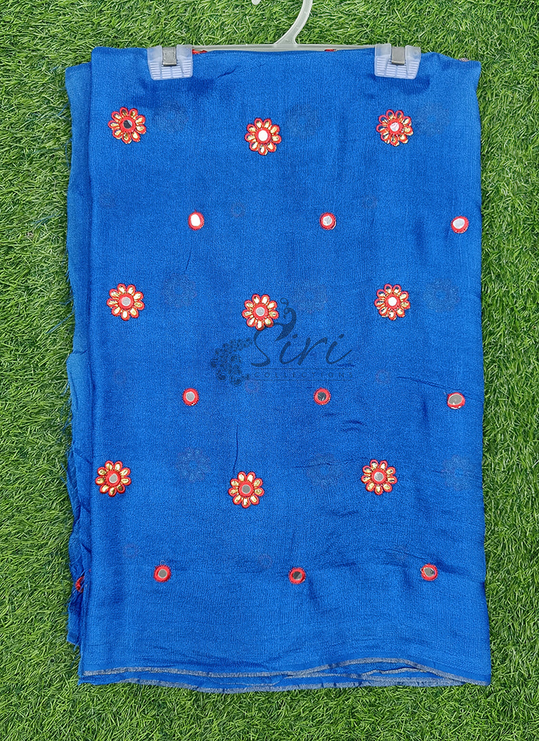 Designer Jute Georgette Saree in Embroidery Butis