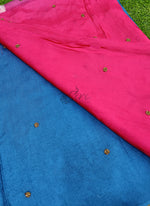 Load image into Gallery viewer, Shaded Jute Georgette Saree in Handwork Butis
