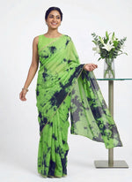 Load image into Gallery viewer, Lovely Jute Georgette Saree in Shibori Design
