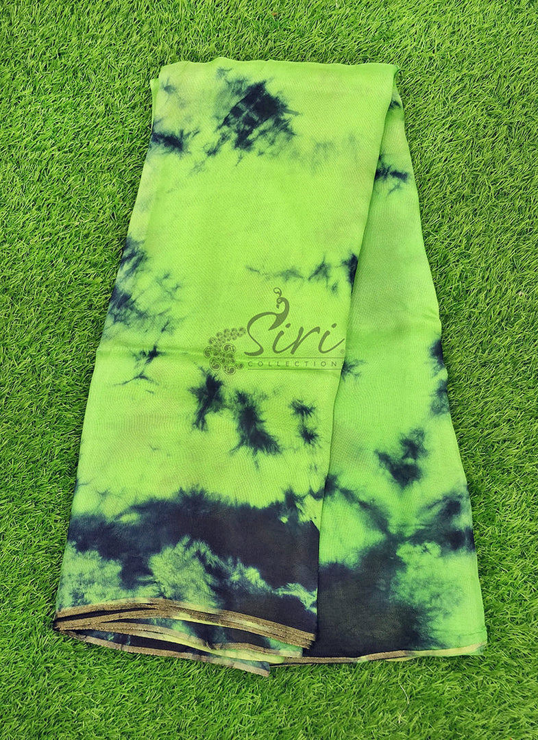 Lovely Jute Georgette Saree in Shibori Design