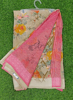 Load image into Gallery viewer, Lovely Printed Georgette Saree in Soft Self Borders