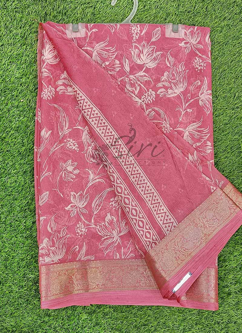 Lovely Printed Georgette Saree