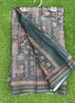 Load image into Gallery viewer, Beautiful Printed Linen Jute Saree
