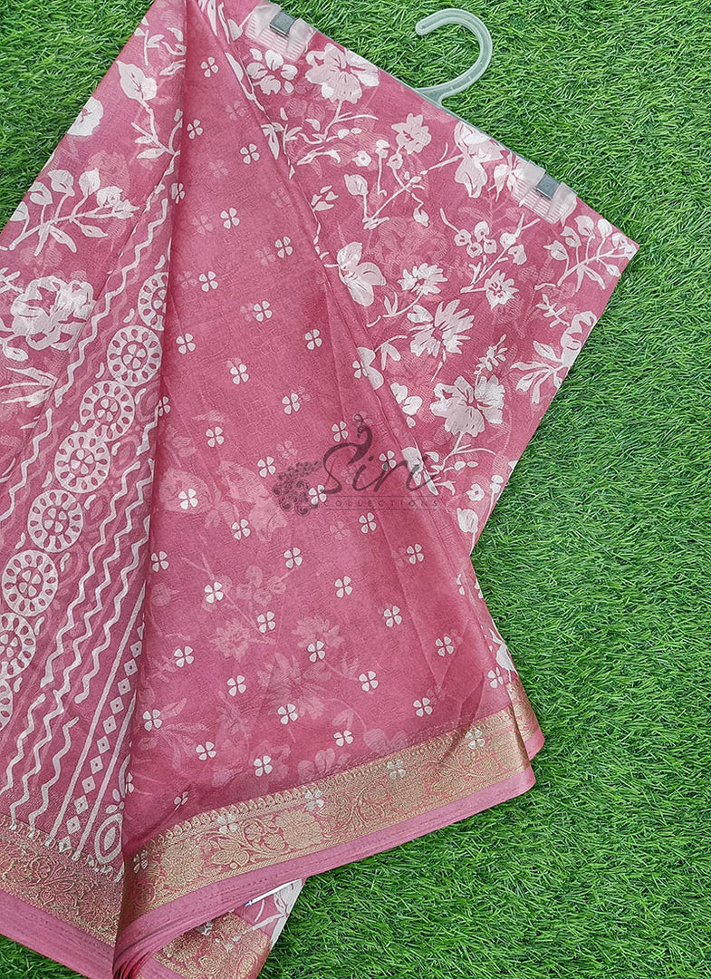 Lovely Printed Georgette Saree