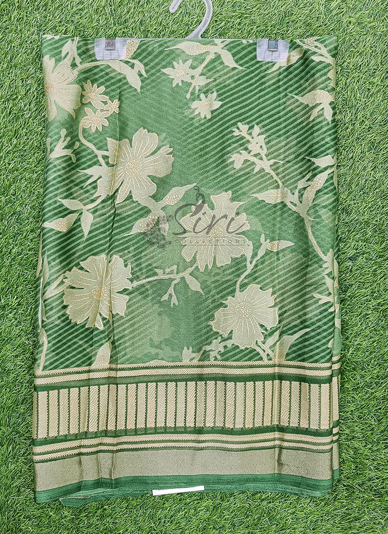 Lovely Brasso Saree in Foil Print