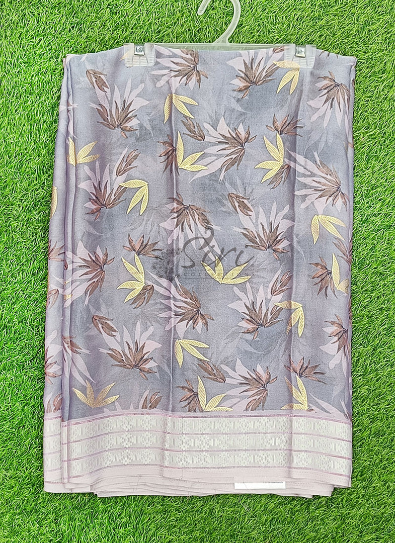 Lovely Printed Moss Georgette Saree in Foil Print
