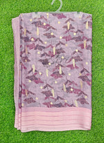 Load image into Gallery viewer, Lovely Printed Moss Georgette Saree in Foil Print
