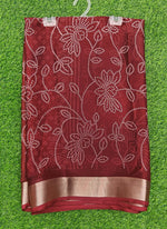 Load image into Gallery viewer, Lovely Printed Moss Georgette Saree
