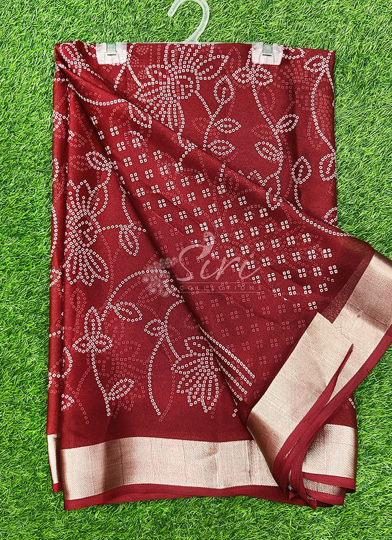 Lovely Printed Moss Georgette Saree