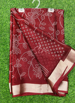 Load image into Gallery viewer, Lovely Printed Moss Georgette Saree
