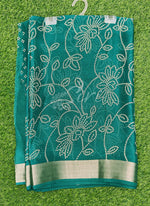Load image into Gallery viewer, Lovely Printed Moss Georgette Saree
