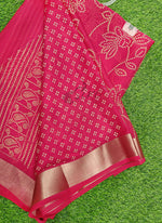 Load image into Gallery viewer, Lovely Printed Moss Georgette Saree
