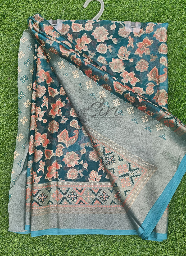 Lovely Brasso Saree in Foil Print