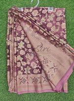 Load image into Gallery viewer, Lovely Brasso Saree in Foil Print
