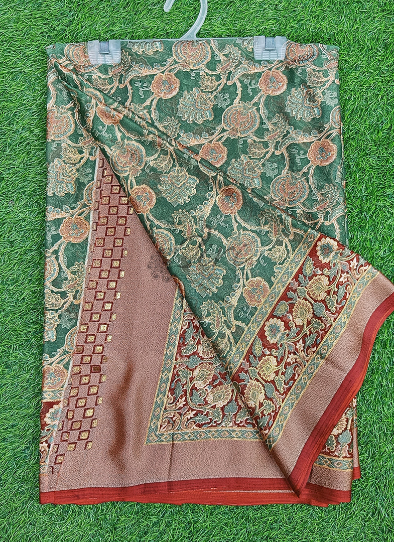 Lovely Brasso Saree in Foil Print