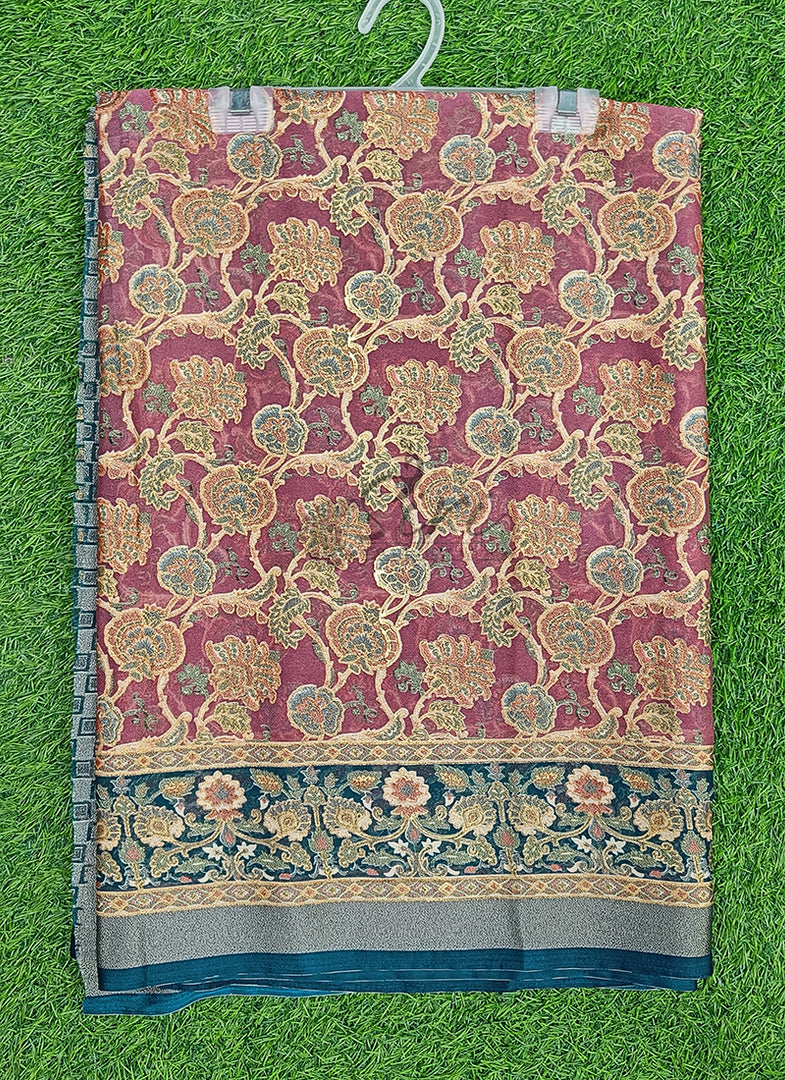 Lovely Brasso Saree in Foil Print