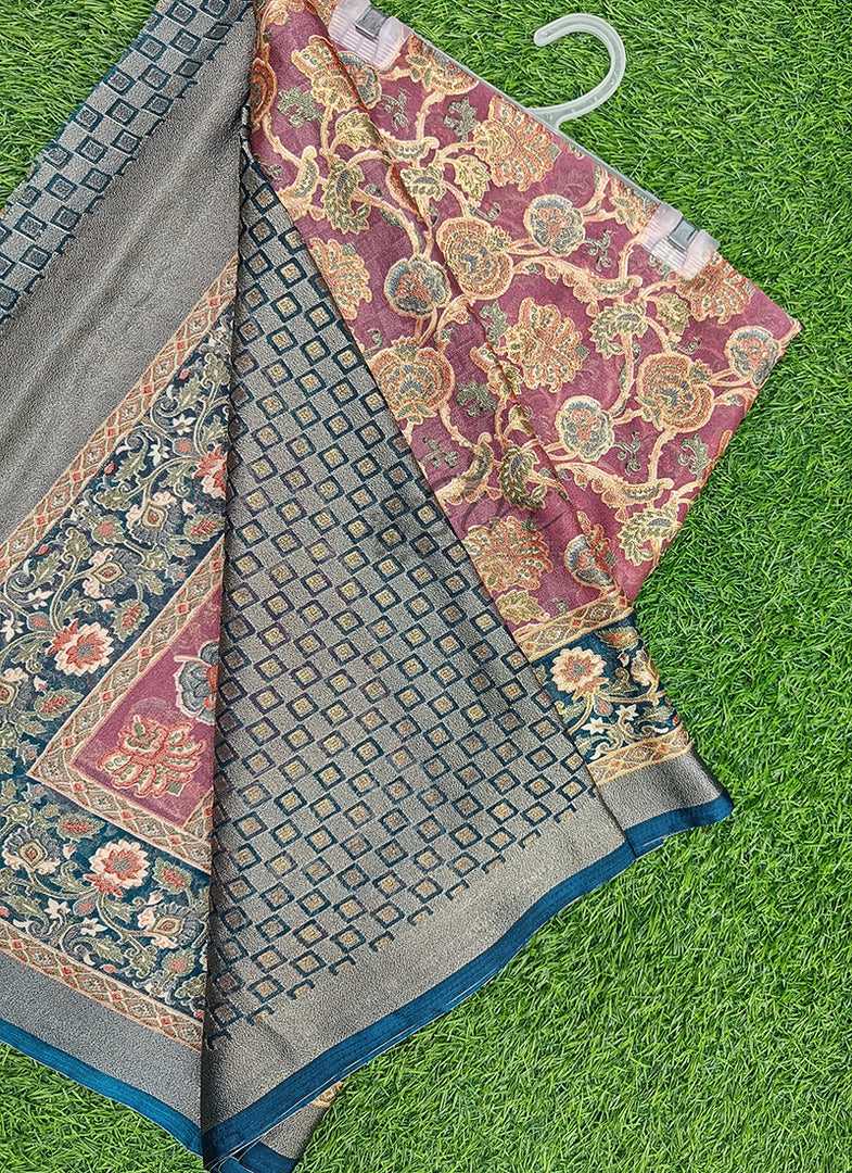 Lovely Brasso Saree in Foil Print
