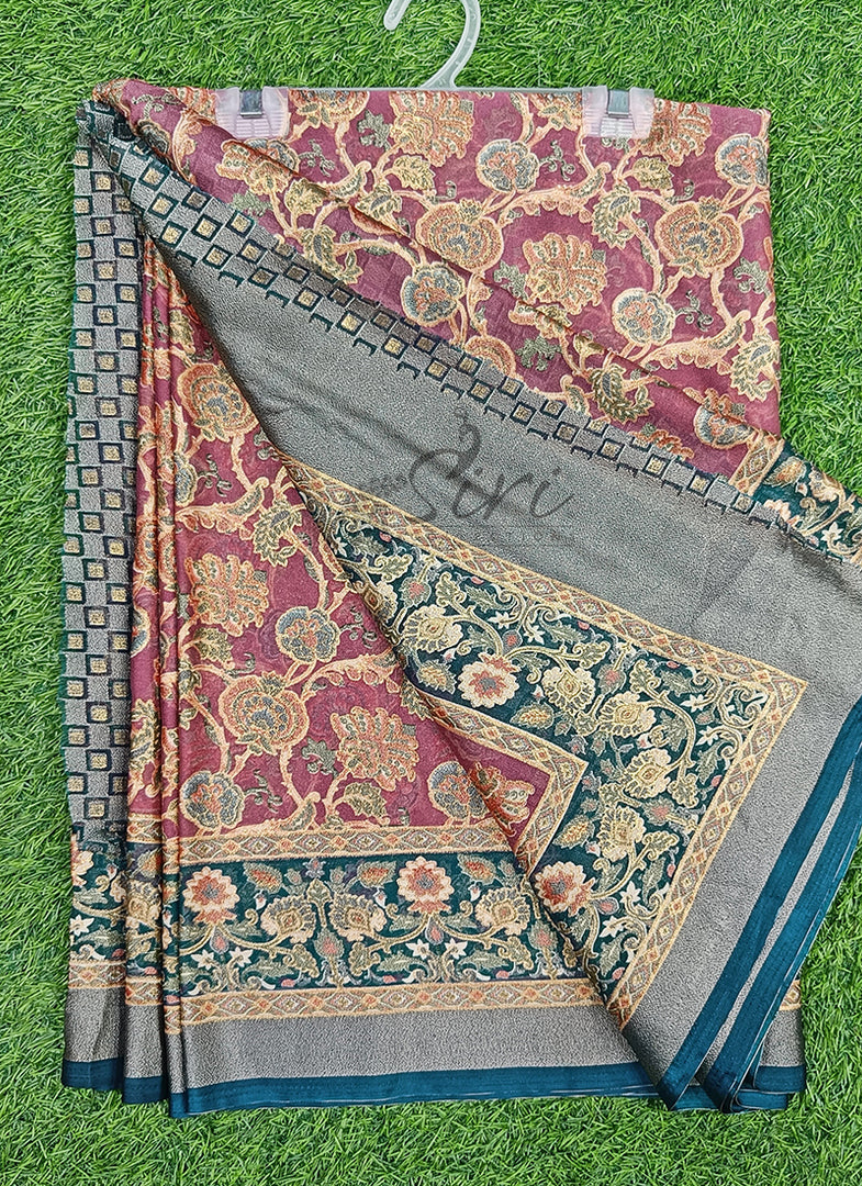 Lovely Brasso Saree in Foil Print