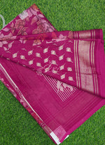 Load image into Gallery viewer, Beautiful Georgette Floral Print Sarees with Foil Print Border
