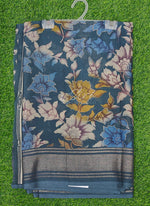 Load image into Gallery viewer, Beautiful Georgette Floral Print Sarees with Foil Print Border
