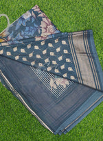 Load image into Gallery viewer, Beautiful Georgette Floral Print Sarees with Foil Print Border

