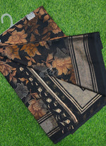 Load image into Gallery viewer, Beautiful Georgette Floral Print Sarees with Foil Print Border
