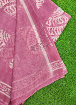 Load image into Gallery viewer, Beautiful Printed Chiffon Saree in Self Lines Texture
