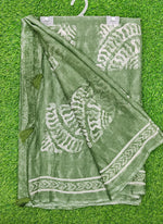 Load image into Gallery viewer, Beautiful Printed Chiffon Saree in Self Lines Texture
