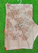 Load image into Gallery viewer, Beautiful Printed Chiffon Saree in Self Lines Texture
