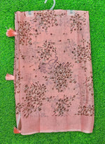 Load image into Gallery viewer, Beautiful Printed Chiffon Saree in Self Lines Texture
