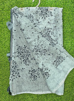 Load image into Gallery viewer, Beautiful Printed Chiffon Saree in Self Lines Texture
