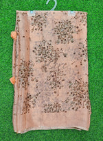 Load image into Gallery viewer, Beautiful Printed Chiffon Saree in Self Lines Texture
