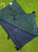 Load image into Gallery viewer, Beautiful Printed Chiffon Saree in Self Lines Texture
