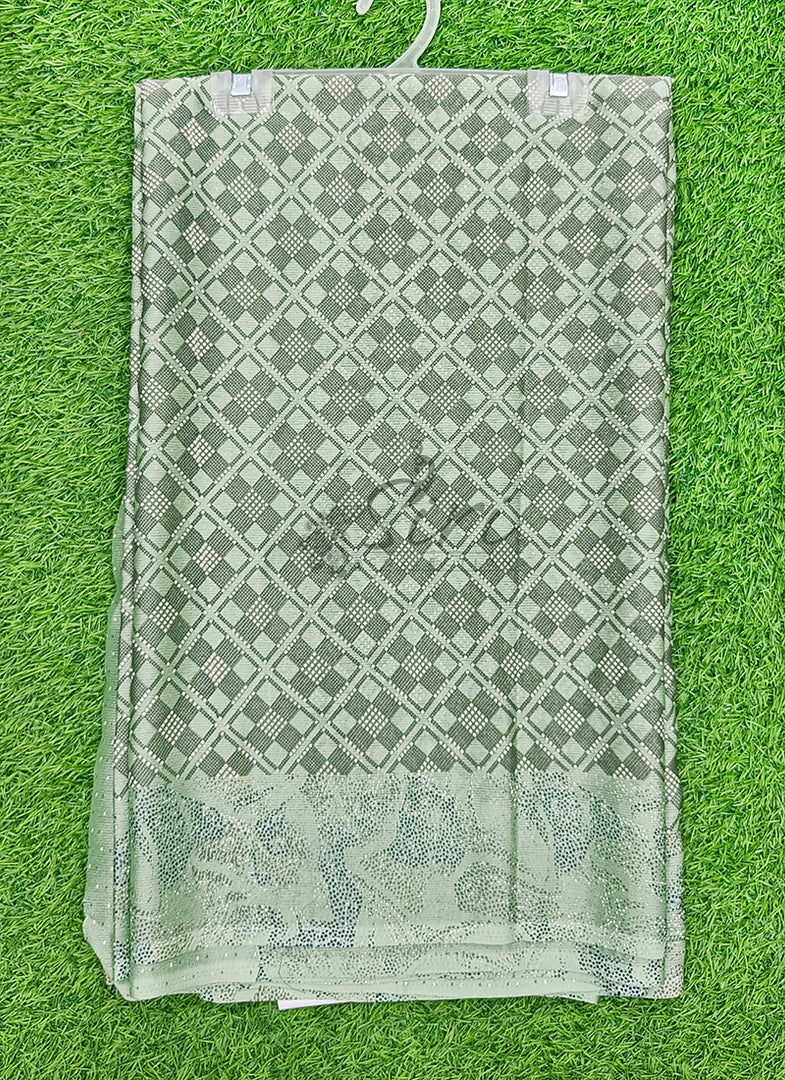 Beautiful Printed Crepe Chiffon Saree