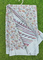 Load image into Gallery viewer, Beautiful Printed Moss Georgette Saree