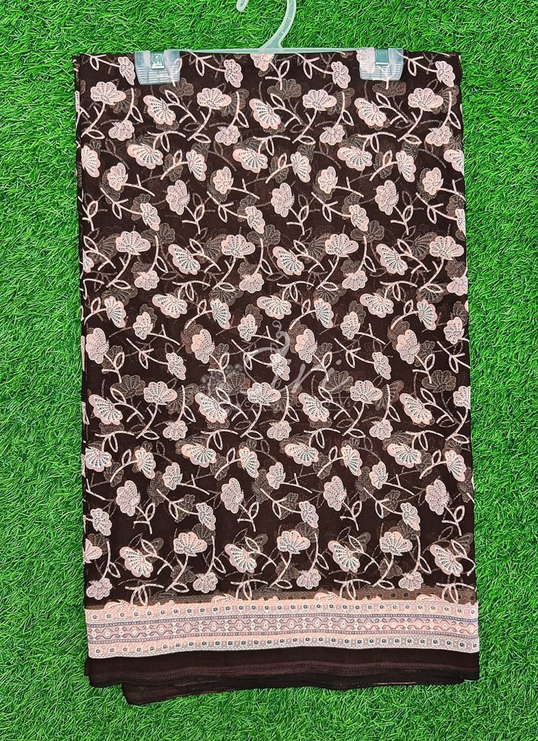 Beautiful Printed Georgette Saree