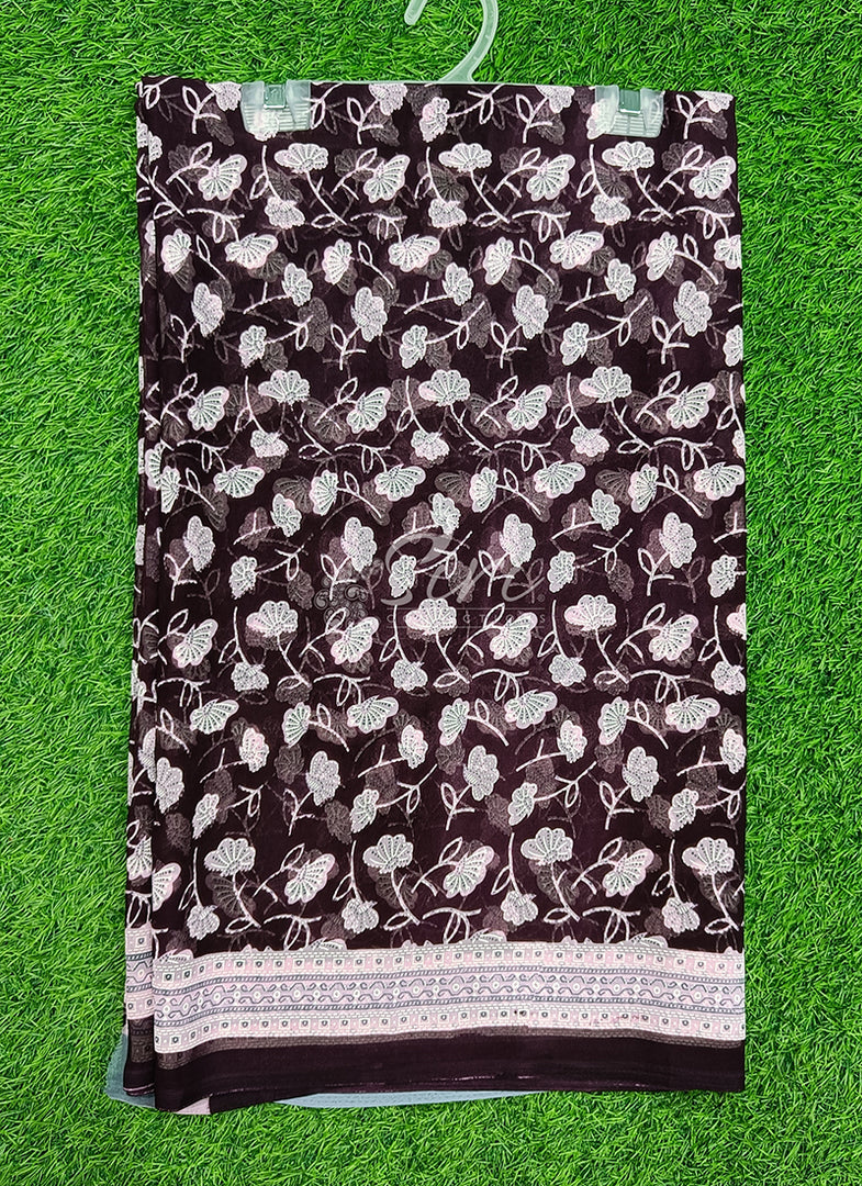 Beautiful Printed Georgette Saree