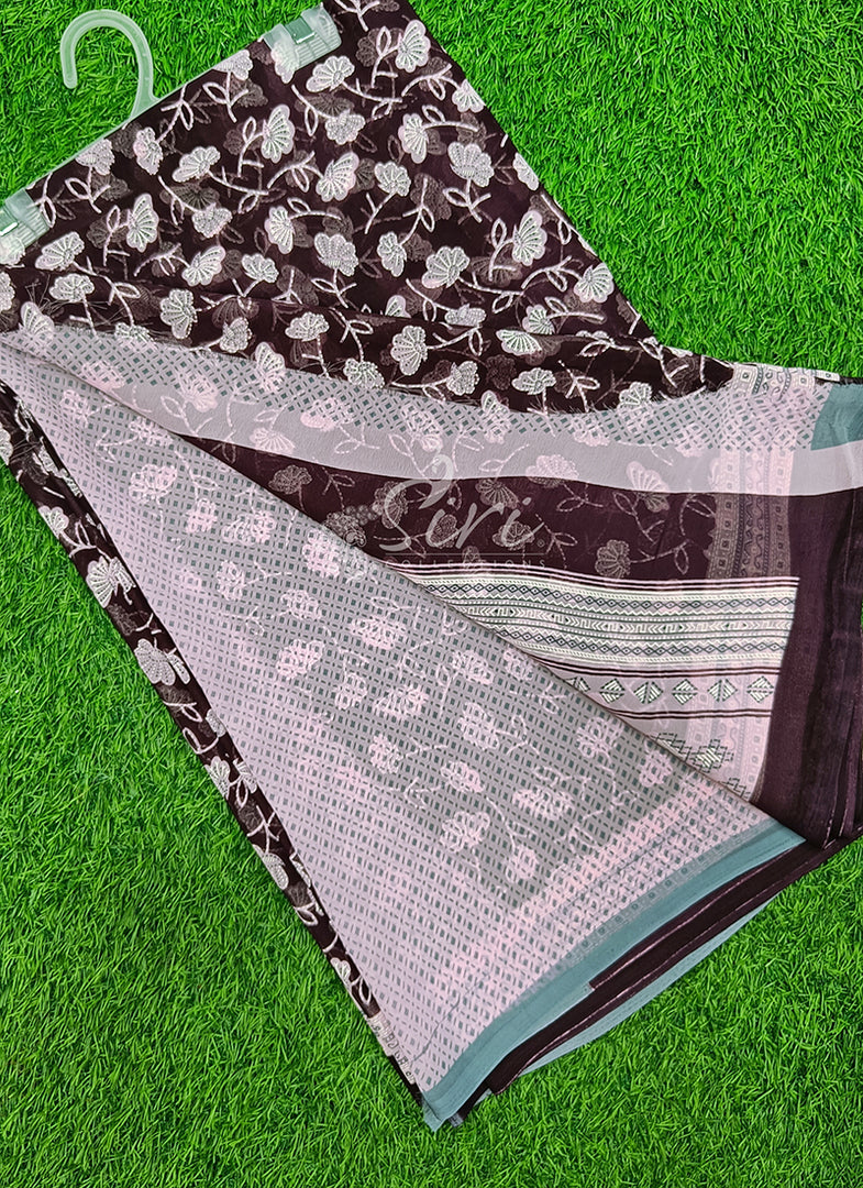 Beautiful Printed Georgette Saree
