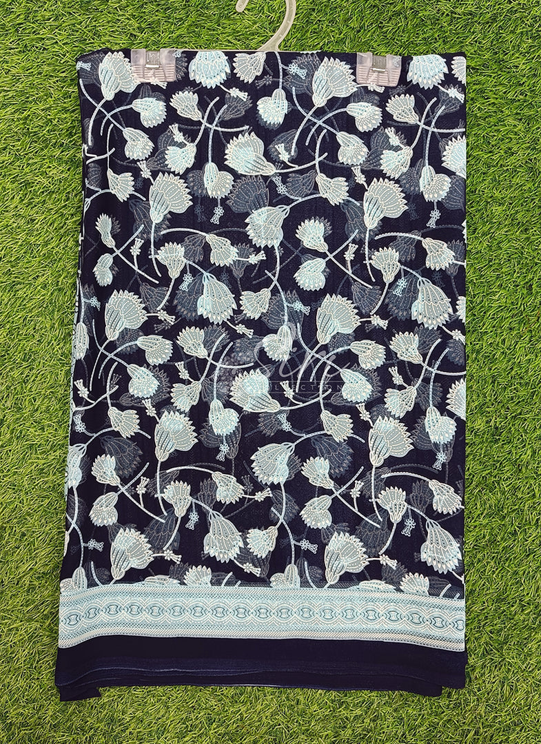 Beautiful Printed Georgette Saree
