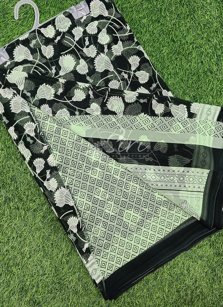 Beautiful Printed Georgette Saree