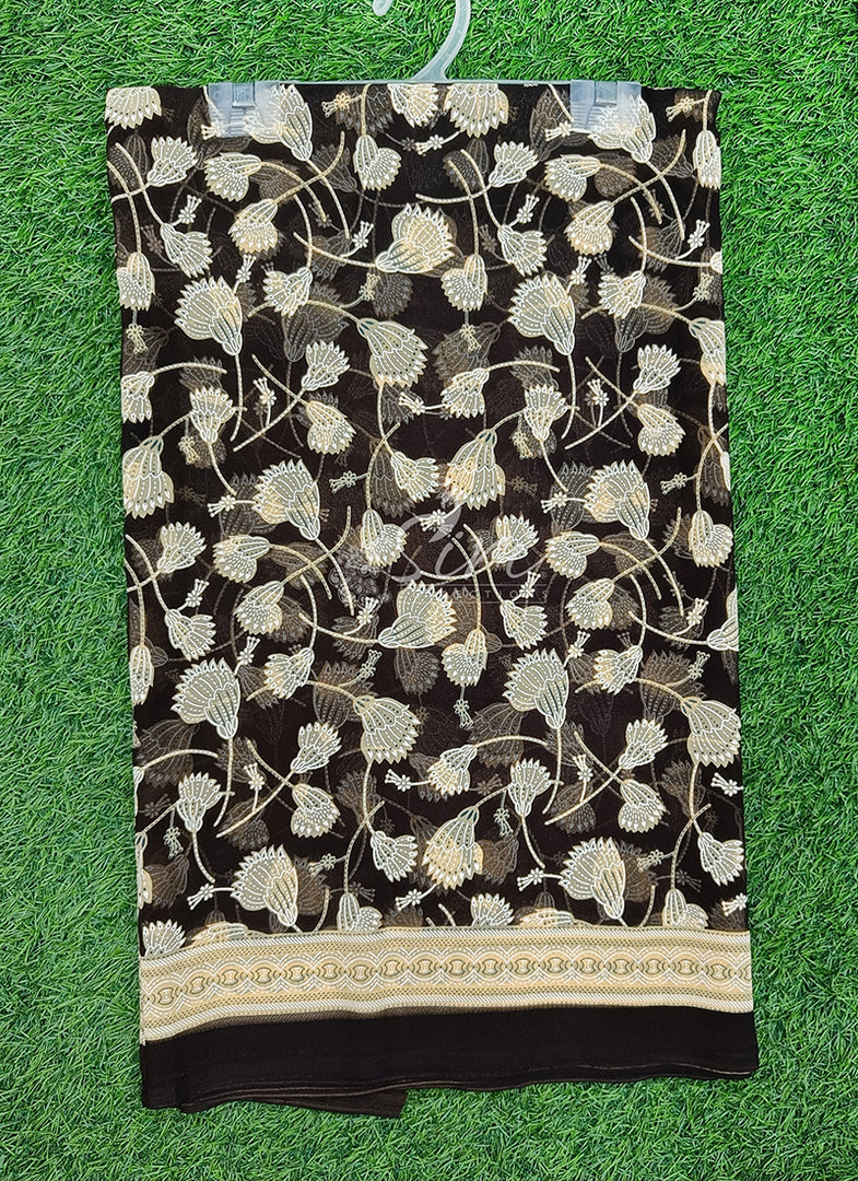 Beautiful Printed Georgette Saree