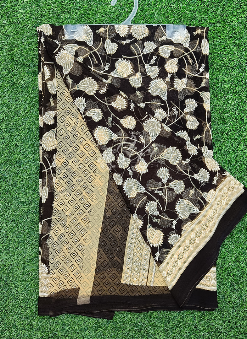 Beautiful Printed Georgette Saree