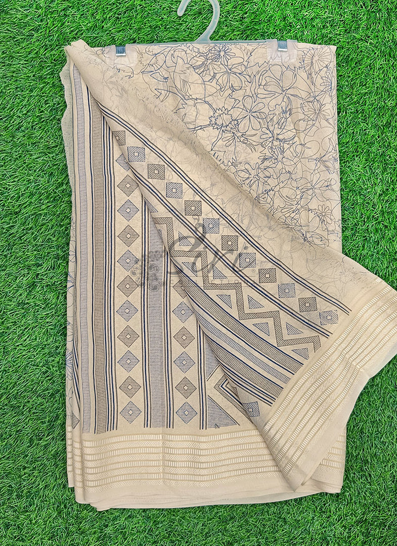 Beautiful Soft Moss Georgette Saree