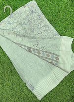 Load image into Gallery viewer, Beautiful Soft Moss Georgette Saree