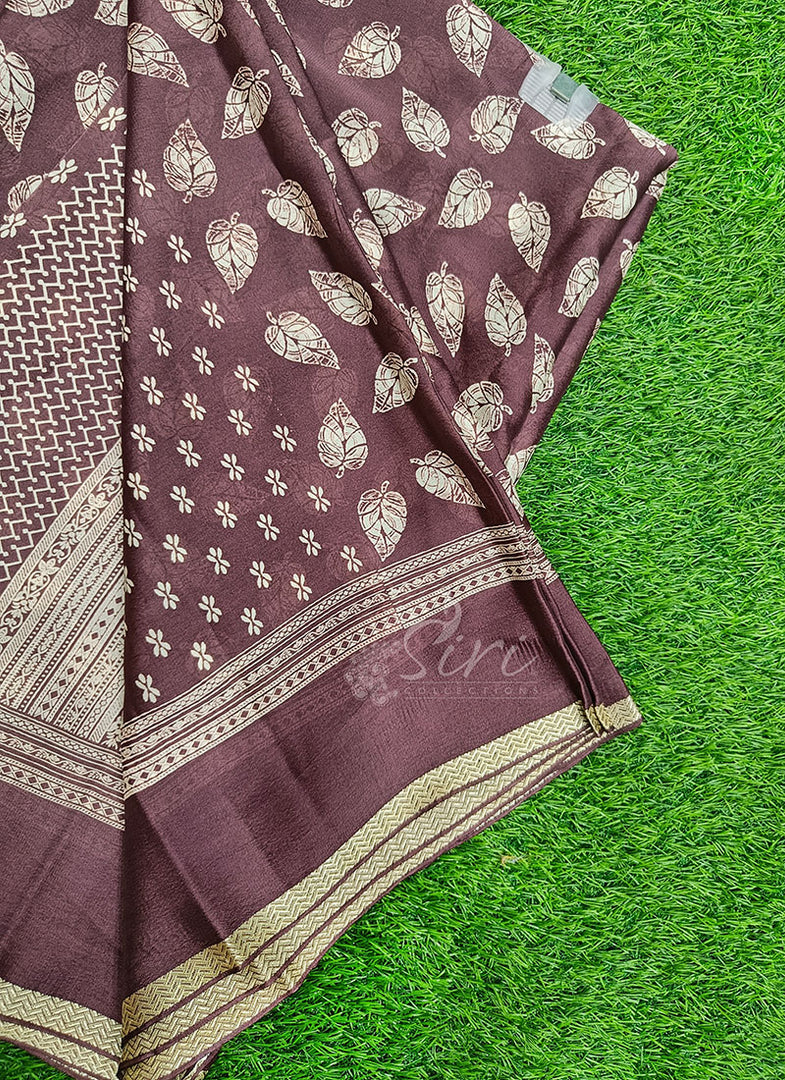 Beautiful Printed Crepe Georgette Saree