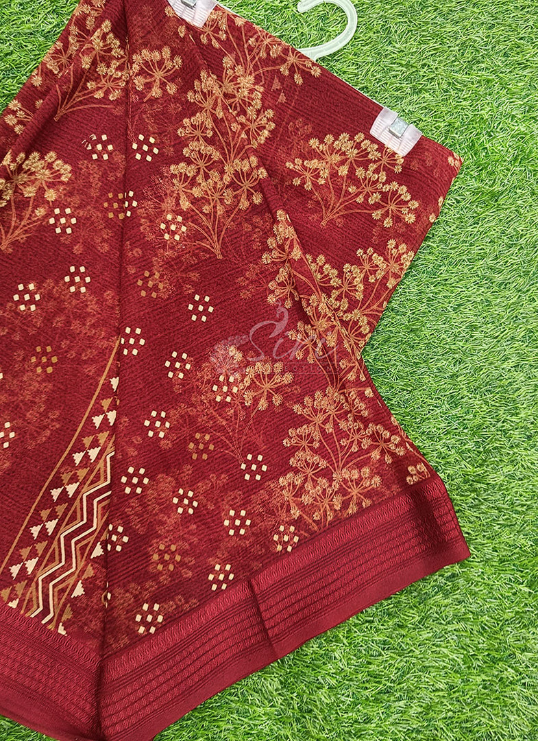Beautiful Printed Georgette Saree