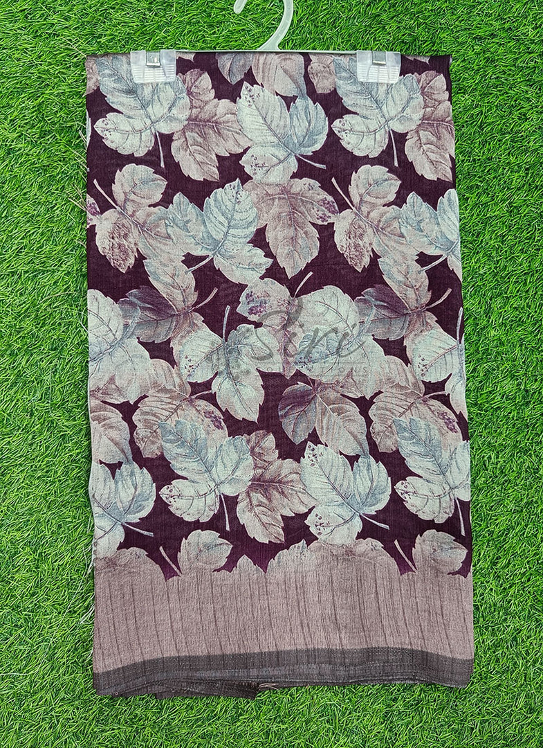 Beautiful Printed Fancy Silk Saree