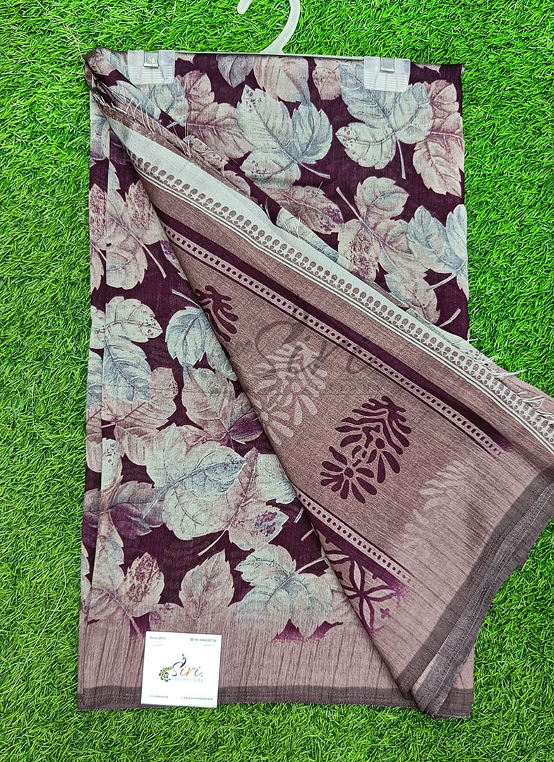 Beautiful Printed Fancy Silk Saree