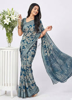 Load image into Gallery viewer, Beautiful Printed Fancy Silk Saree