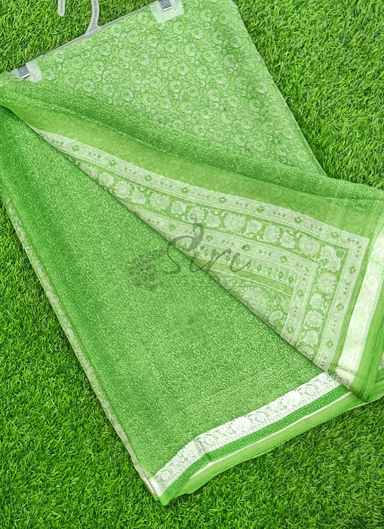 Latest Beautiful Printed Siri Chiffon Saree with Border